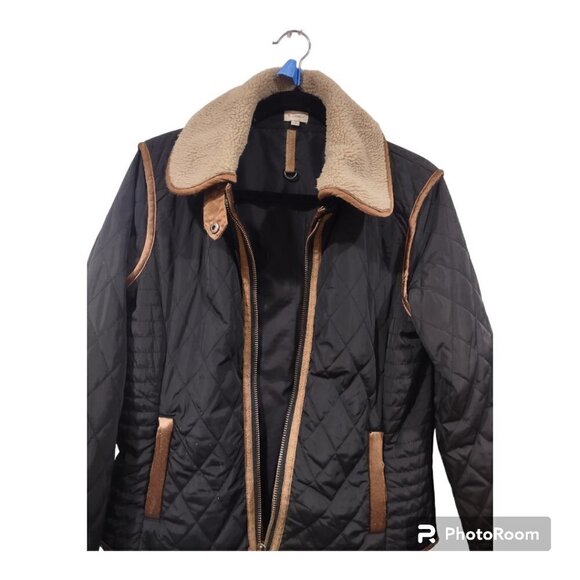 Daniel Cremieux Women's Black quilted jacket Size Medium - Picture 3 of 8